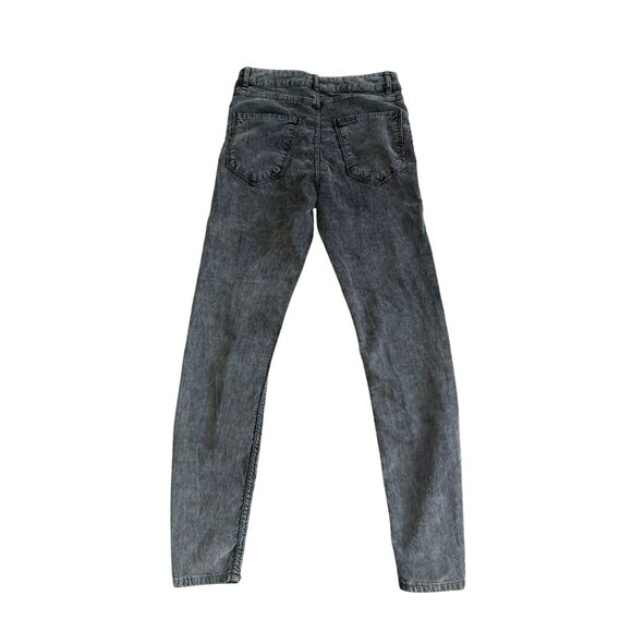 ZARA Gray Corduroy Skinny Jeans Pants Size US 6 - Picture 5 of 9